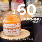 Aromahpure Round Jar Candles 60 Hours Burning Time