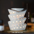 White Electric Ceramic Spiral Diffuser with 15 ml Fragrance Oil (Lavender )