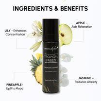 Aromahpure 100 ml Premium Car Mist (Apple, Pineapple, Lily, Jasmine) (800+ Sprays)