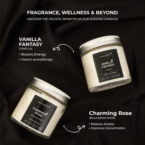 Aromahpure Screw Jar Candle Rose Vanilla Key Features