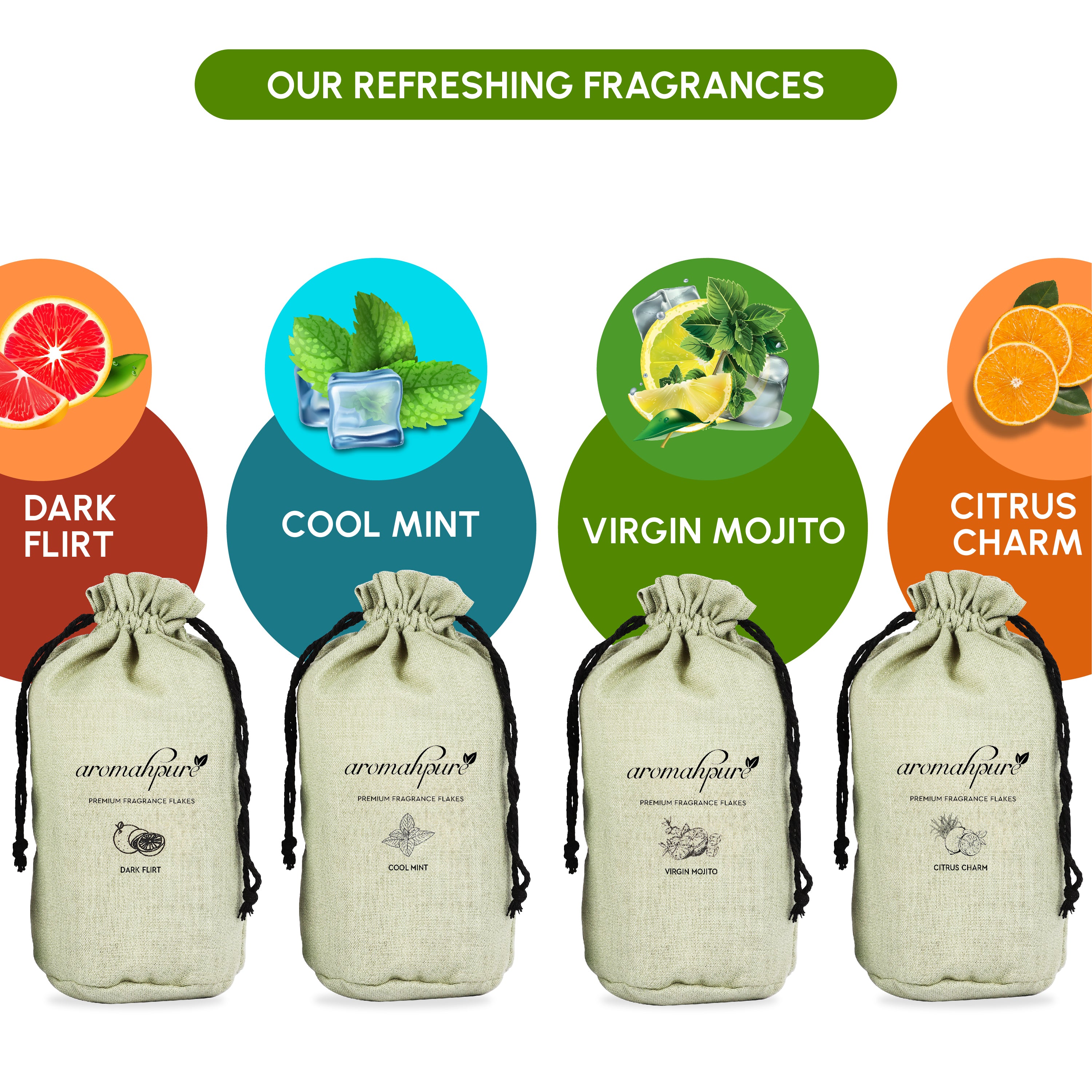 Aromahpure Car Perfume Flakes Mojito - fragrance