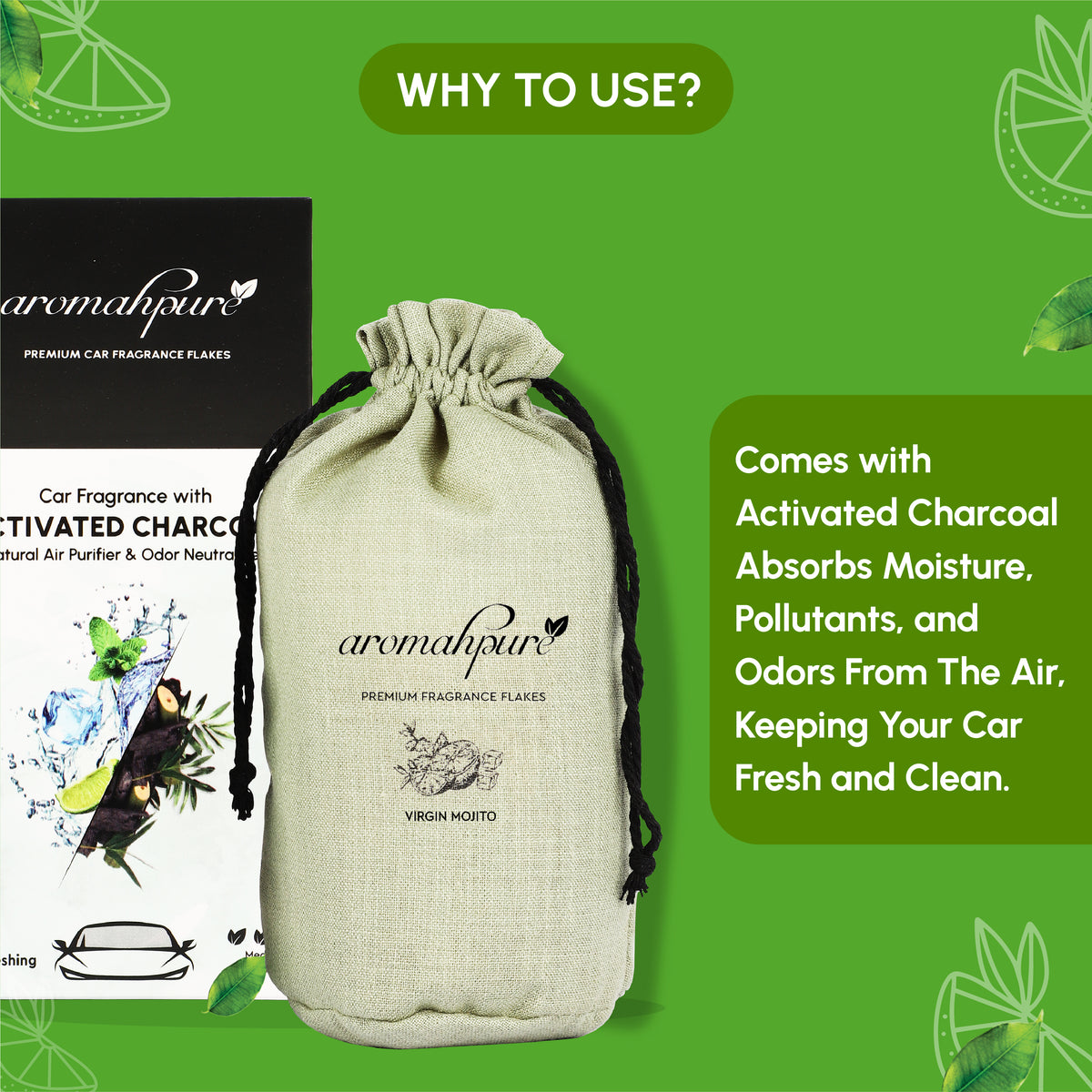 Aromahpure Car Perfume Flakes Mojito - image