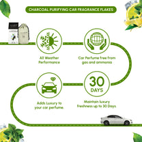 Aromahpure Premium Car Perfume Flakes with Activated Charcoal - Refreshing (Mojito)