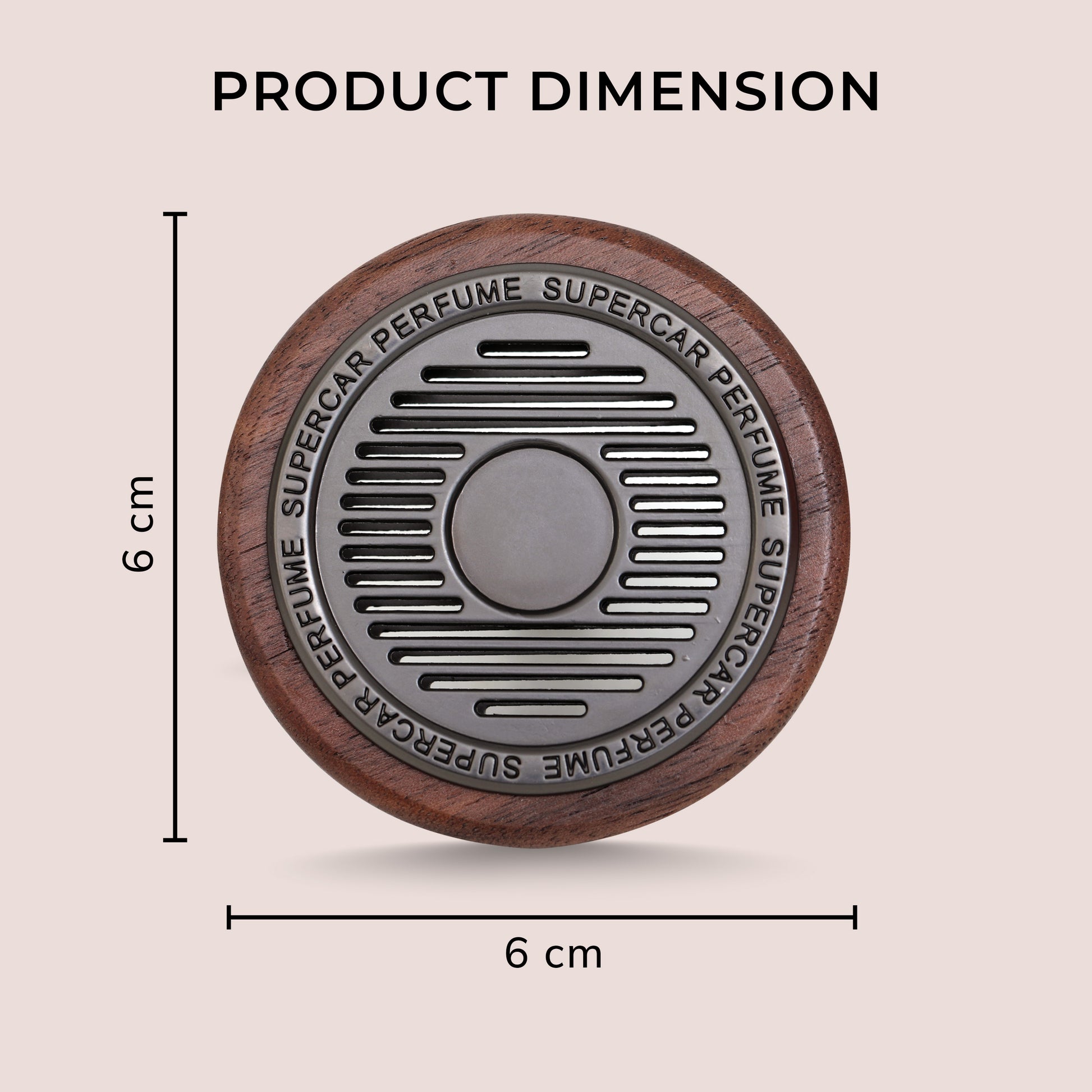 walnut wood car air freshener product dimension
