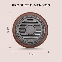 walnut wood car air freshener product dimension
