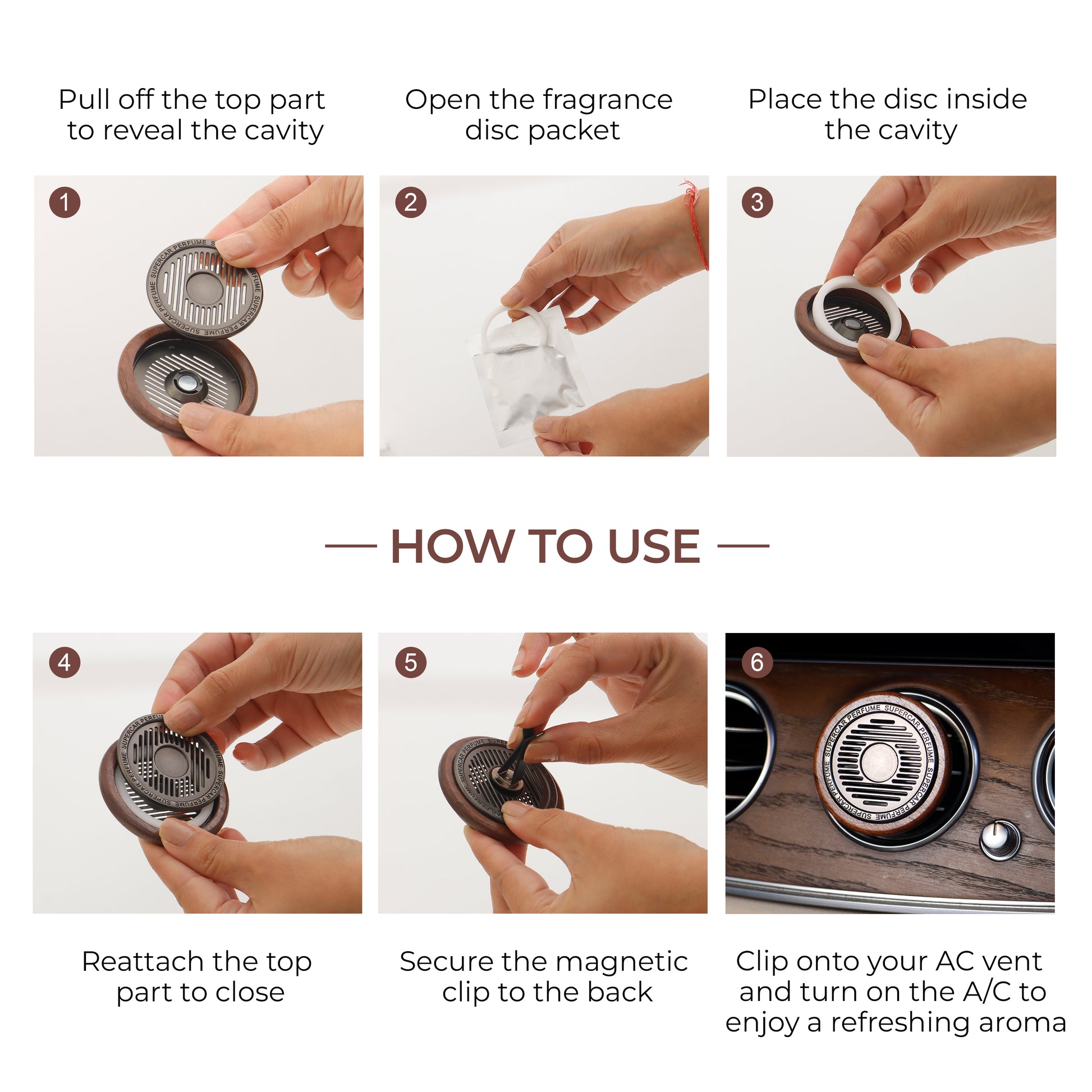 walnut wood car air freshener how to use