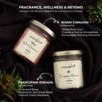 Soy Wax Round Jar 100ml Candles (Warm Cinnamon, Frangipani Dreams)