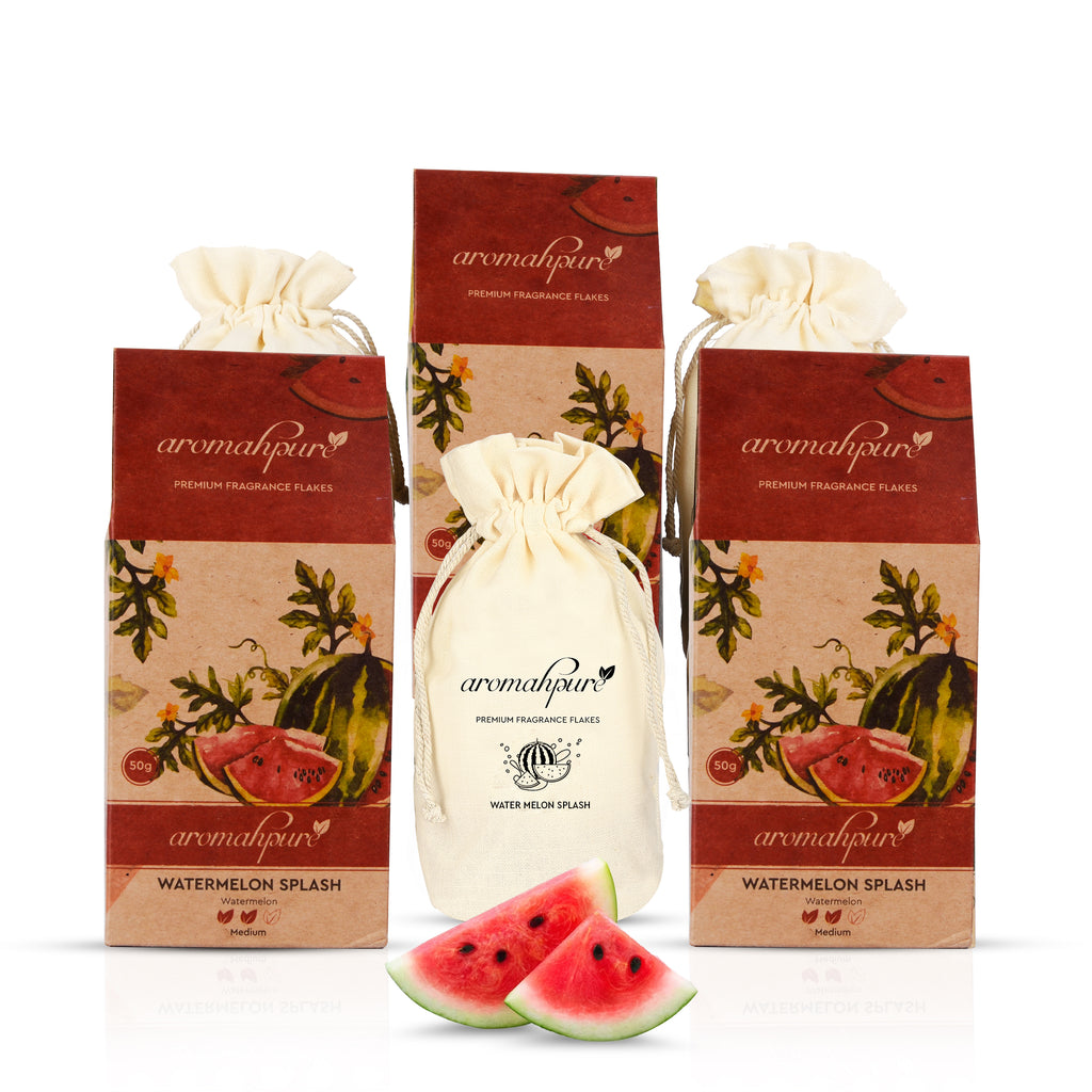 Watermelon splash Car perfume flakes pack of 3