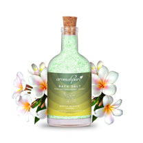 Aromahpure 100 % Natural Bath Salt with Essential Oils (Frangipani) (250 Grams)