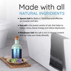 Aromahpure Bath Salt 250g Packaging with Ingredients