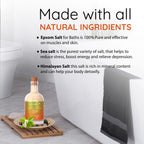 Aromahpure Bath Salt 250g Packaging with Ingredients