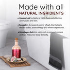 Aromahpure Bath Salt 250g Packaging with Ingredients