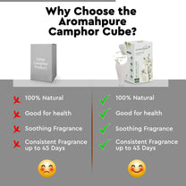 Aromahpure Camphor Cube Air Freshener (White Blossom + Lemon)