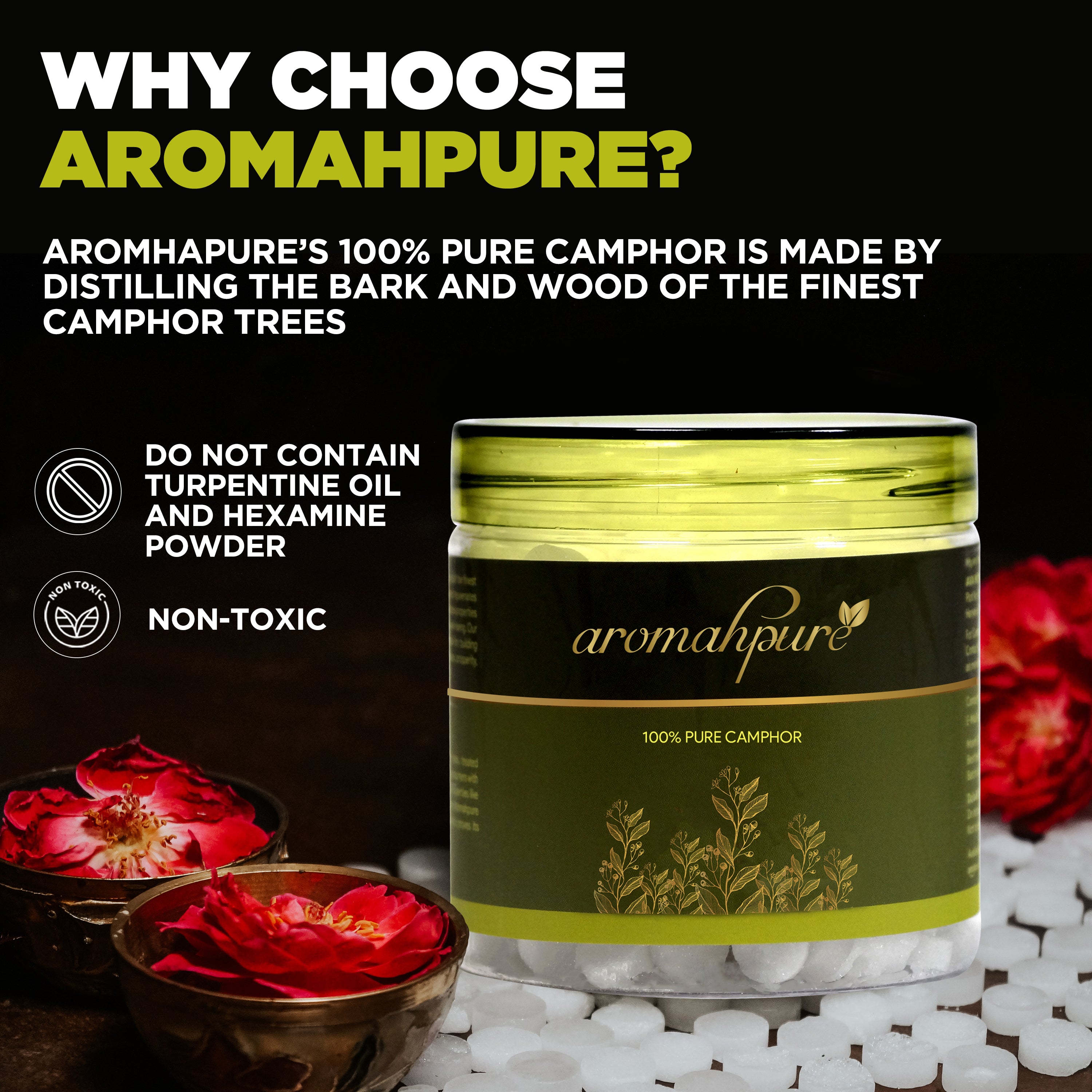 Aromahpure Camphor Tablets 250g Overview
