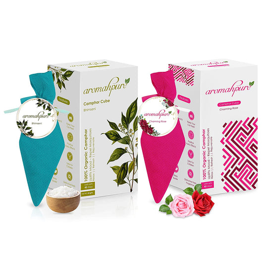 Aromahpure Camphor Cube Air Freshener (Rose + Bhimseni)