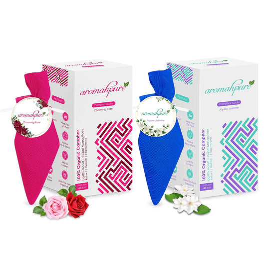 Aromahpure Camphor Cube Air Freshener (Rose + Jasmine)