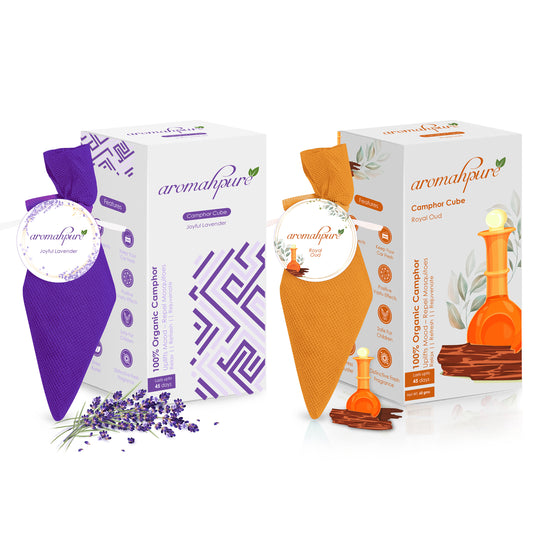 Aromahpure Camphor Cube Air Freshener (Royal Oud + Lavender)