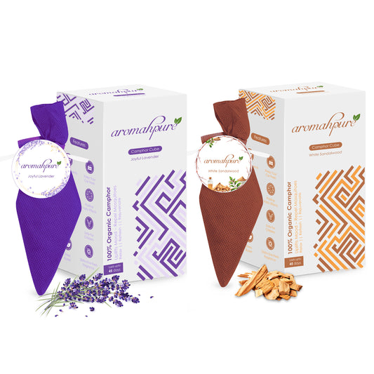 Aromahpure Camphor Cube Air Freshener (Sandalwood + Lavender)